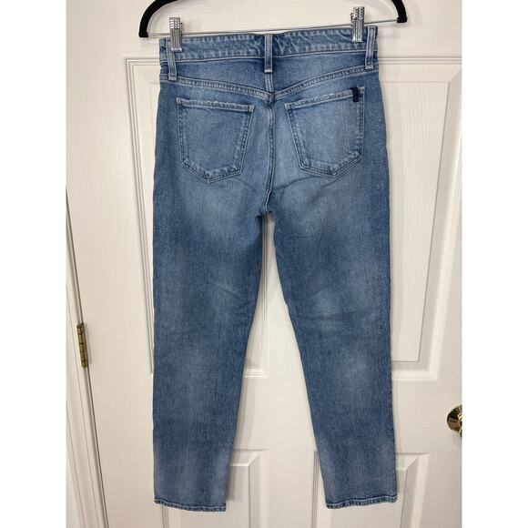 Joe’s Jeans The Lara Mid Rise Cigarette Straight Leg Ankle in Amsterdam Blue 25 - Picture 3 of 14
